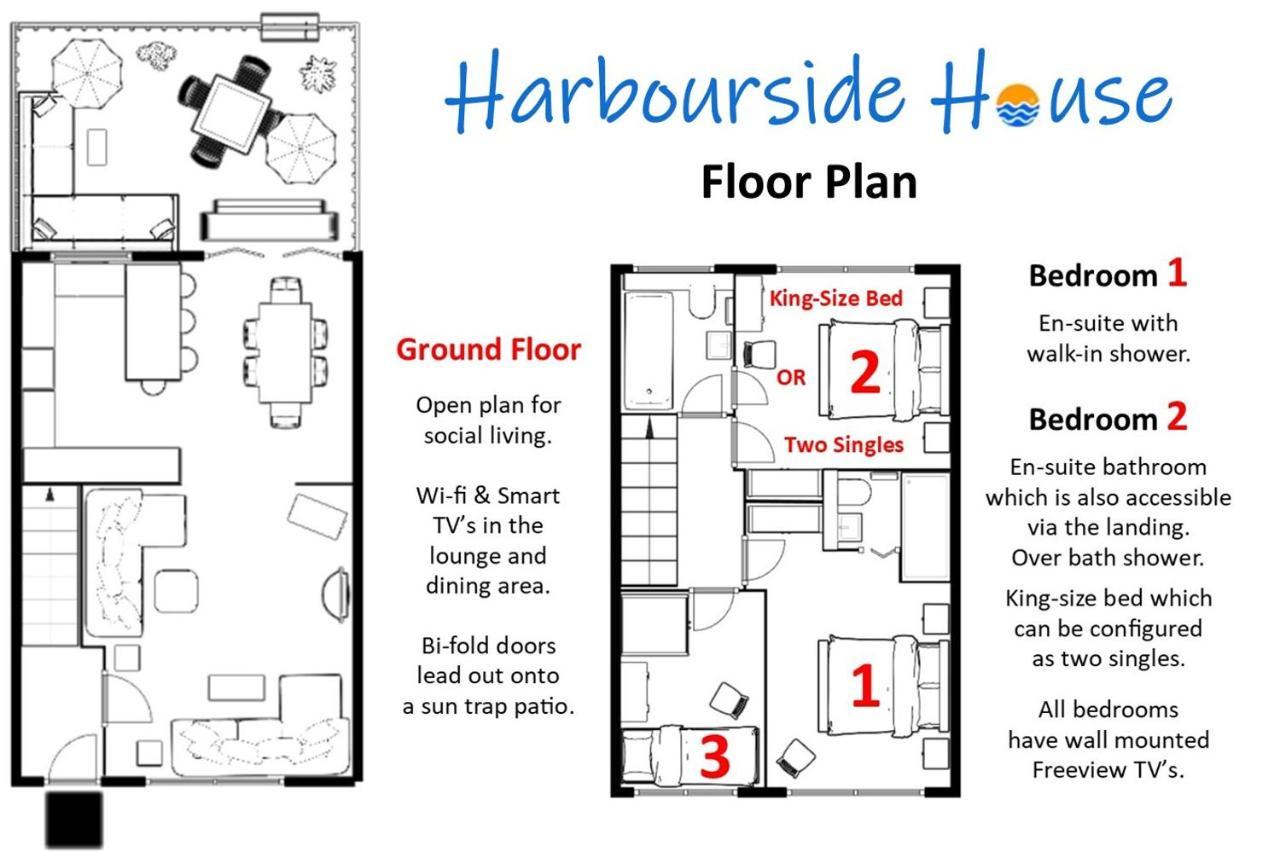 Harbourside House - Great Location - Parking - 2 En-Suites - Sleeps 5 Plus 1 Poole Esterno foto